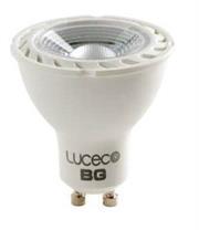 Luceco GU10 5W - Warm White - Dimmable LED (Eco) - 370 Lumens - 25000hrs, 85% energy saving versus halogen, 10 times lifetime versus halogen, Will retrofit any current GU10 Halogen lamp, Using the latest LED technology, Retail Box, 1 year warranty