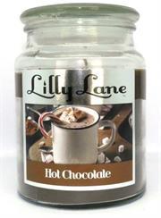 Lilly Lane Hot Chocolate Scented Candle Large Lidded Mason Glass Jar – Wax Capacity 510grams, Burn Time Up to 75 Hours, High Quality Premium paraffin wax, Natural Material Wick , 100% recyclable, Large Lidded Mason Glass Jar Retail Box No warranty