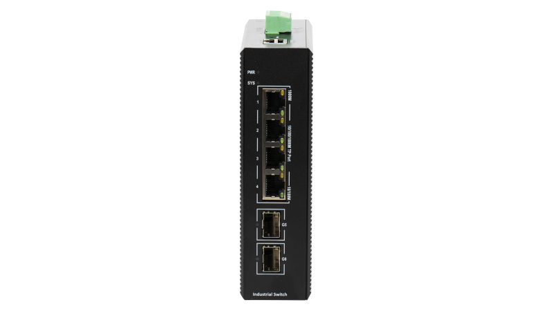 BDCOM 4 Port Gigabit Industrial PoE+ Switch With 2 SFP - Managed