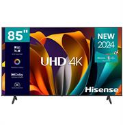 Hisense 85 inch A6N Series Direct LED UHD Smart TV - Resolution 3840 x 2160, Contrast Ratio 6000:1, Viewing Angle (Horiz / Vert) [Degrees] 178/178, Built-in Wi-Fi 802.11b/g/n, Ethernet Lan port (RJ45 connector), 3x HDMI inputs, 2x USB 2.0 ports, Retail Box , 4 year Limited Warranty