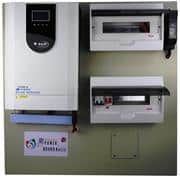 Solarix Sun 6.5KVA 48VDC 120A High Voltage Inverter And Semi Plug And Play Power Board Solution – High Voltage 120A MPPT Solar Charge Controller, 6200w Rated Output Power, Nominal PV DC Voltage 360VDC, Maximum PV DC Voltage 500VDC, Input Voltage 230VAC, Maximum Input Current 40A, Maximum Charge Current 100A, Maximum Battery Current 125A, AC/DC Ready DB Board with 40A AC UPS Changeover and is DC Solar Ready, A/C Input Circuit Breaker for AC Protection, DB Board is Pre Wired to Inverter (AC and DC Sides), Wall Bracket Included, Retail Box, 12 Months Warranty