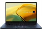 Asus Zenbook 14 UX3402VA Series Ponder Blue Notebook - Intel Core i5 Raptor Lake Dodeca Core i5-1340P Turbo Boost up to 4.6Ghz 12MB Intel Smart Cache Processor (4 Performance Cores & 8 Efficient Cores), 8GB LPDDR5 Memory onboard, Supports 8GB Max Mem, No memory slots, 512GB SSD Solid State Hard Drive PCIe, NO optical drive, 14" 2.8K (2880 x 1800 resolution) Glossy Type 400nits, 90Hz OLED Backlit Display, Intel Iris Xe Graphics, 802.11ax Wi-Fi 6, Bluetooth, Webcam, 4 Cell Battery, Fingerprint Reader, Standard US Backlit Keyboard, 1x USB 2.0 Type-A, 1x USB 3.2 Gen 2 Type-A, 2x Thunderbolt 4 supports display / power delivery, HDMI output, Micro SD Card Reader, 1.4 kg, Microsoft Windows 11 Home 64 bit Edition, Retail Box , 1 year Warranty