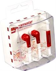 Promate Aurus Universal Hands-free Stereo Earphone Set with Microphonecall button function for all Audio devices,Super wide frequency response,Frequency range: 20-20kHz,Ouput power: 20mW,Cable length: 1.25m,Colour-Red, Retail Box, 1 Year Warranty