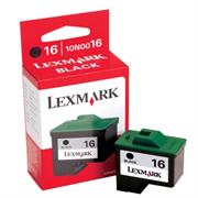 Lexmark 10N0016 Print Cartridge 16 Black- for use with Lexmark i3, X1100, X1110, X1130, X1140, X1150, X1155, X1170, X1180, X1185, X1190, X1195, X1250, X1270, X1280, X1290, X2230, X2240, X2250, X74, X75, Z13, Z23, Z24, Z25, Z33, Z34, Z35, Z511, Z513, Z515, Z517, Z601, Z602, Z603, Z604, Z605, Z611, Z612, Z613, Z614, Z615, Z617, Z640, Z645, Z647, Retail Box , No Warranty