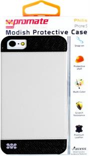 Promate Philis iPhone 5 Modish Protective Case Colour: White combination of sophisticated Modish Protective Case for iPhone5/5S,The newly developed Philis protective case delivers supreme protection for your iPhone 5/5s daily usage. Its interior is providing the best of both worlds: a combination of sophisticated design for effectiveness, beauty, and complete protection, while still providing full access to smartphone ports. Philis takes care of your iPhone 5/5s interior and exterior look, assuring reliable and scratch resistance shield. , Retail Box , 1 Year Warranty