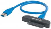 Manhattan SuperSpeed USB to SATA Adapter - USB 3.0 to SATA 2.5" Adapter, Retail Box, Limited Lifetime warranty