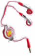 Tweety Earphone Colour: Red/Silver, Retail Box , No warranty