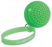 Manhattan Sound Science Atom Glowing Wireless Speaker - Mini-Speaker with Wireless Bluetooth Technology and Rhythmic LED Lighting Effects, Green, Retail Box , 1 year Limited Warranty
