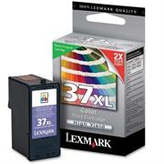 Lexmark 37XL Colour CMY Original Ink Cartridge- for use with Lexmark X3650, X4630, X4650, X5650, X5650es, X6650, X6675, X6675 Pro Series, X6675 Professional, Z2420, Retail Box , No Warranty