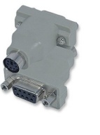 Manhattan Mouse Adapters-Mini-DIN 6 Female to DB 9 Female , Retail Box, No Warranty