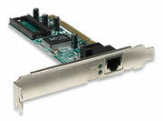 Intellinet Gigabit PCI Network Card - 32-bit 10/100/1000 Mbps Ethernet LAN PCI Card , Retail Box, 2 year Limited Warranty