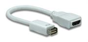 Manhattan Mini DVI 32P to HDMI 19F Cable-Easily connects a mini-DVI source with HDMI cable, Retail Box, Limited Lifetime Warranty