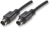 Manhattan S-Video cable 1.8m/6ft , Retail Box, Limited Lifetime Warranty