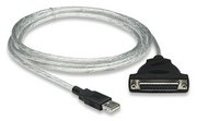 Manhattan Full Speed USB to Parallel Printer Converter-A Male to DB25 female-Connects USB-equipped computers with DB25 parallel peripherals, Retail Box, Limited Lifetime Warranty