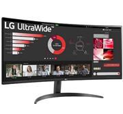LG 34 inch 21:9 Curved UltraWide QHD Monitor with FreeSync - 21:9 QHD Format, 3440 x 1440, 5ms Response Time GTG, 3000:1 Typ. Contrast Ratio, 300cd/m² Brightness, 2x HDMI, 1x DisplayPort, Retail Box , 3 year warranty