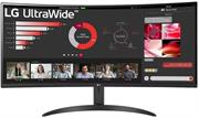 LG 34 inch 21:9 WR50QC-B Series Curved UltraWide QHD Monitor - 21:9 QHD Format, 3440 x 1440, 5ms Response Time GTG, 3000:1 Typ. Contrast Ratio, 300cd/m² Brightness, 2x HDMI, 1x DisplayPort, Retail Box , 3 year warranty