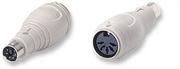 Manhattan PS/2 Keyboard Adapter:Mini-DIN6M to DIN5F, Retail Box, Limited Lifetime Warranty