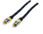Manhattan Single Cinch RCA to Single Cinch RCA, Audio/Video, Blue, 1.5 m ,-connect HD TVs, projectors and flat-panel displays, PC and audio, Retail Box, Limited Lifetime Warranty