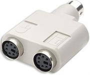 Manhattan PS/2 "Y" Adapter-Connect a keyboard and a mouse to a laptop , Retail Box, Limited Lifetime Warranty