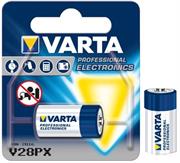 Varta Primary Silver Battery V28 PX / 4 SR 44, Nickel-Oxyhydroxide (NiOx), 6.2V, 145 mAh-Single Pack, Retail Box , No Warranty