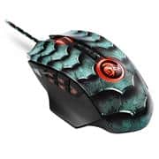 Sharkoon Drakonia II Gaming Laser Mouse with adjustable weights - 15000 DPI Optical sensor, 12 programmable buttons + 4-way scroll wheel, USB Interface - Green, Retail Box , 1 Year warranty