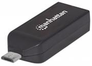 Manhattan imPORT Link - Mobile OTG Adapter, Micro USB 2.0 to USB 2.0, 24-in-1 Card Reader/Writer, Retail Box, Limited Lifetime Warranty