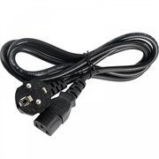 UniQue Euro Plug to IEC 2 Pin Standard Single Head Power Cable 1.8m – Standard 2-Pin 16A Schko Euro Male to 3-Pin Pole 10A on IEC Socket kettle Connector , 1.8m Cable Length, OEM, No Warranty