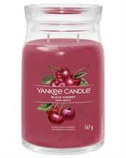 Yankee Candle Signature Collection Black Cherry Large Jar - New Jar Design, 2 Wicks Retail Box No Warranty