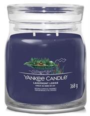 Yankee Candle Signature Collection Medium Lakefront Lodge - New jar design, 2 wicks Retail Box No warranty
