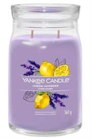 Yankee Candle Signature Collection Lemon Lavender Large Jar - New Jar Design, 2 Wicks Retail Box No Warranty