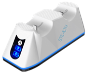 Stealth SP-C100V Twin USB Charging Dock + Play & Charge Cable - White, Retail Box, 1 year warranty