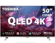 Toshiba 50 inch C450MN QLED Premium UHD Smart LED TV - Resolution 3840 × 2160, Aspect Ratio: 16:9, Brightness 330 cd/m2, 3x HDMI input Ports, 2x USB, Composite Input, Stereo 2x Output Speakers, Retail Box , 1 year Limited Warranty