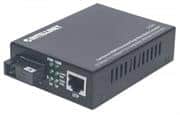 Intellinet Fast Ethernet WDM Bi-Directional Single Mode Media Converter - 10/100Base-TX to 100Base-FX (SC) Single-Mode, 20 km, WDM (RX1310/TX1550), Retail Box, 2 year Limited Warranty