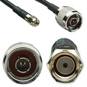 Intellinet Antenna Cable CFD200 N Type Male Connector and RP SMA Female Connector- 7.5 metre Cable Length, Strand bare copper wire, outside diameter (O.D.): 0.8 mm +/- 0.2 mm , Insulation: Solid Polyethylene, outside diameter (O.D.): 2.9 mm +/- 0.1 mm, RG-58, 0.25 dB loss per ), Poly Bag, 1 Year Limited Warranty