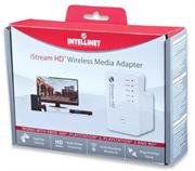 Intellinet Wireless 300N iStream HD Media Adapter-300 Mbps, 802.11b/g/n, 2T2R MIMO Wireless Adapter for Gaming Consoles and Streaming Media Players, Retail Box, 2 year Limited Warranty