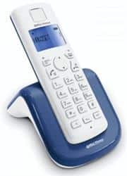 Bell Cordless Telephone AIR-01 - Cordless DECT phone with Speaker phone, Blue backlight display, Up to 4 handsets per base, Alarm function, Increased handset volume control, Switchboard compatible-White , Retail Box, 1 year warranty