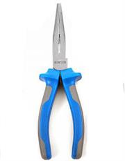 Rowton Long Nose 8 inch Pliers and Side Cutter Combination with Anti-slip handles-Made from drop-forged steel, Long Nose design and smooth tapering jaws are capable of gripping and manoeuvring wire in confined area. Fixed joint design to bend, loop and cut wire, Slip-resistant ABS material handle , Retail Box, 3 Months Warranty