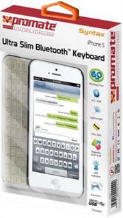 Promate Syntax Cover Charger And Bluetooth Keyboard For iPhone 5 Retail Box 1 Year Warranty