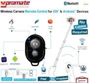 Promate Zap Wireless Camera Remote Control for iOS & Android Devices , Retail Box, 1 Year Warranty