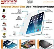 Promate primeShield.iPm-Ultra-Thin Tempered Optical Glass Screen Protector for iPad mini, Retail Box, 1 Year Warranty