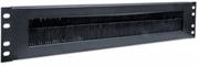 Intellinet 19" Cable Entry Panel (712774)- 2U, with Brush Insert, Black, Retail Box, 2 year Limited Warranty