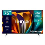 Hisense 75 inch A6N Series Direct LED UHD Smart TV - Resolution 3840 x 2160, Contrast Ratio 6000:1, Viewing Angle (Horiz / Vert) [Degrees] 178/178, Built-in Wi-Fi 802.11b/g/n, Ethernet Lan port (RJ45 connector), 3x HDMI inputs, 2x USB 2.0 ports, Retail Box , 4 year Limited Warranty