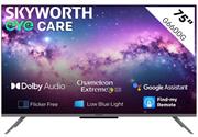 Skyworth 75 inch G6600G Series UHD Smart Google TV - 3840 x 2160 Resolution, 60Hz Refresh Rate, 8ms Response Time, Brightness: 300nit, Google Smart OS, Voice Search, 2x USB 2.0 ports, 3x HDMI ports, 1x Ethernet LAN (RJ-45), Netflix, ShowMax app available, Digital DVB-T2 Child lock, Automatic Software Updates, Retail Box , 3 year Limited Warranty