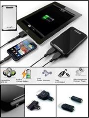 Promate energyMate-Rechargeable external battery wth interchangeable plug tips for tablets and mobile devices , Retail Box , 1 Year Warranty