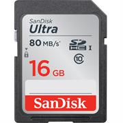 Sandisk Ultra 16GB Class 10 SDHC Memory Card, Retail Box , Limited Lifetime Warranty