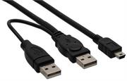 Digitech Dual USB & Mini USB Charger Black, Retail Box, 1 Year Warranty