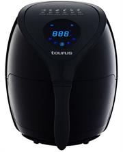 Taurus Digital Airfryer-With 60 Minute Timer Control, Spacious 3.6 Litre Capacity Drawer, 2.6 Litre Non-Stick Coated Fry Basket, 1400w Air-Frying Power, Cook, Grill, Fry, Roast and Bake Healthier Meals With Up To 80% Less Oil, Large, Easy-To-Read Digital Control Panel, 6 Preset Functions, Easy To Clean, Dishwasher-Safe, Removable Basket and Separate Non-Stick Drawer, Premium High-Gloss Design, Colour Black, Retail Box 1 Year Warranty