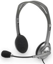 Logitech H111 Stereo Headset with Noise-cancelling microphone - Full stereo sound, Adjustable headband, Rotating microphone boom, Retail Box , 1 year Limit warranty
