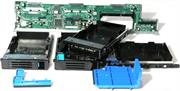 Intel SR2400 2U Hotswap SCSI backplane Kit -2U Hot Swap SCSI Backplane, Flex Cable, SCSI Cable, Control Panel Cable, CDROM Interposer Card and Cable, Slim-line Floppy Cable, 5 Drive Carriers, Installation Guide, Brown Box , EOL Limited Warranty