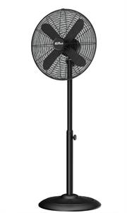 Alva Air 40cm Matte Black Finish Telescopic Pedestal Fan – Adjustable Height Up to 1.2 Metres , 3 Speed Functions, 4 Durable Metal Blades For Optimized Airflow, 50W Power, Radial Grill Protects The Blades, Oscillate Function, Fan Angle Tilt Adjustment, Sturdy base, Colour Matte Black Finish, Retail Box 1 Year Warranty